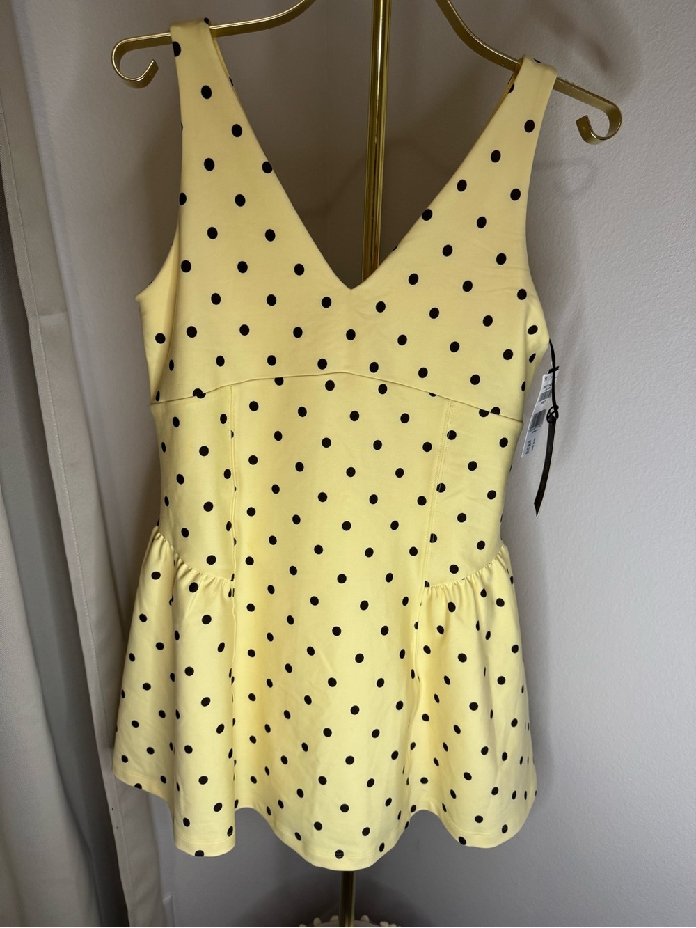 NWT Abercrombie YPB sculptLUX V-Neck Flirty Mini Dress Sz Large Petite